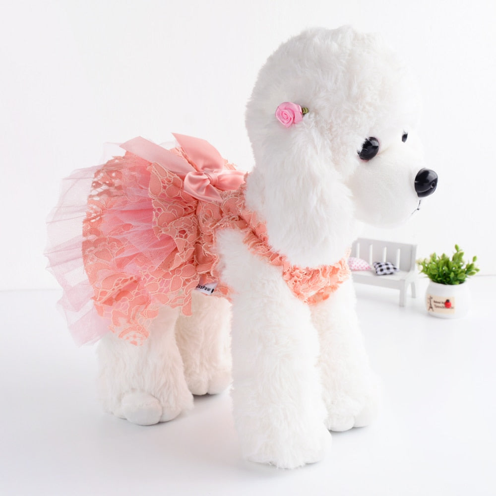 Lace Frill Dress for Small Dogs