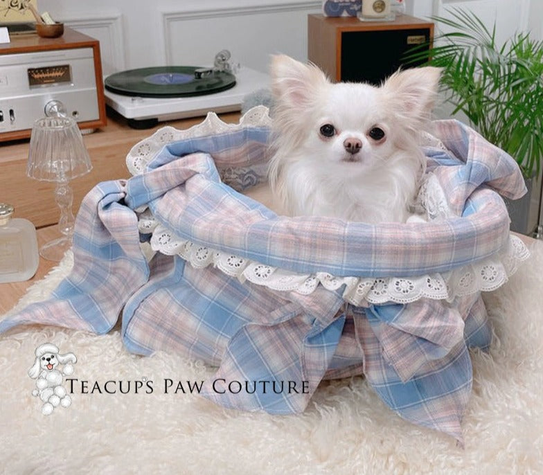 Giselle Plaid Luxury Carrier Teacup's Paw Couture
