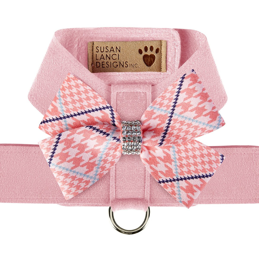 Peaches N' Cream Glen Houndstooth Nouveau Bow Tinkie Harness