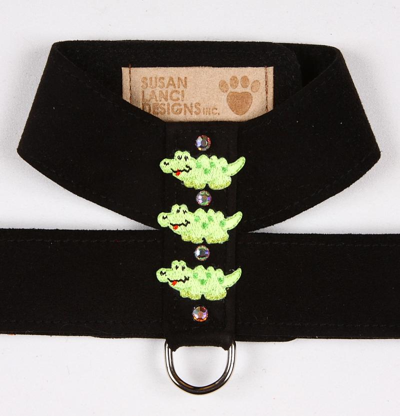 Embroidered Green Alligators Tinkie Harness