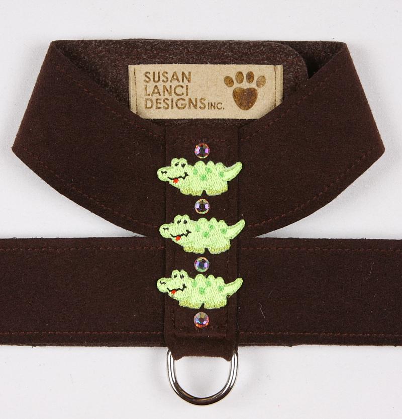 Embroidered Green Alligators Tinkie Harness