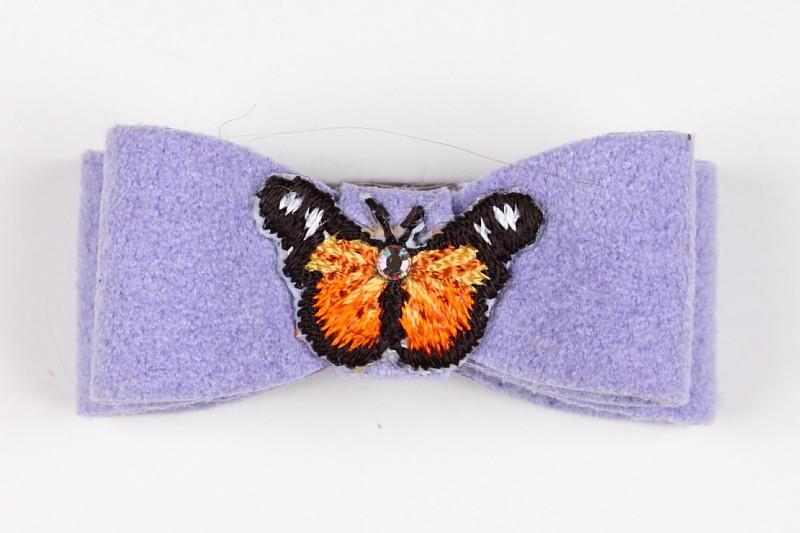 Embroidered Hair Bow