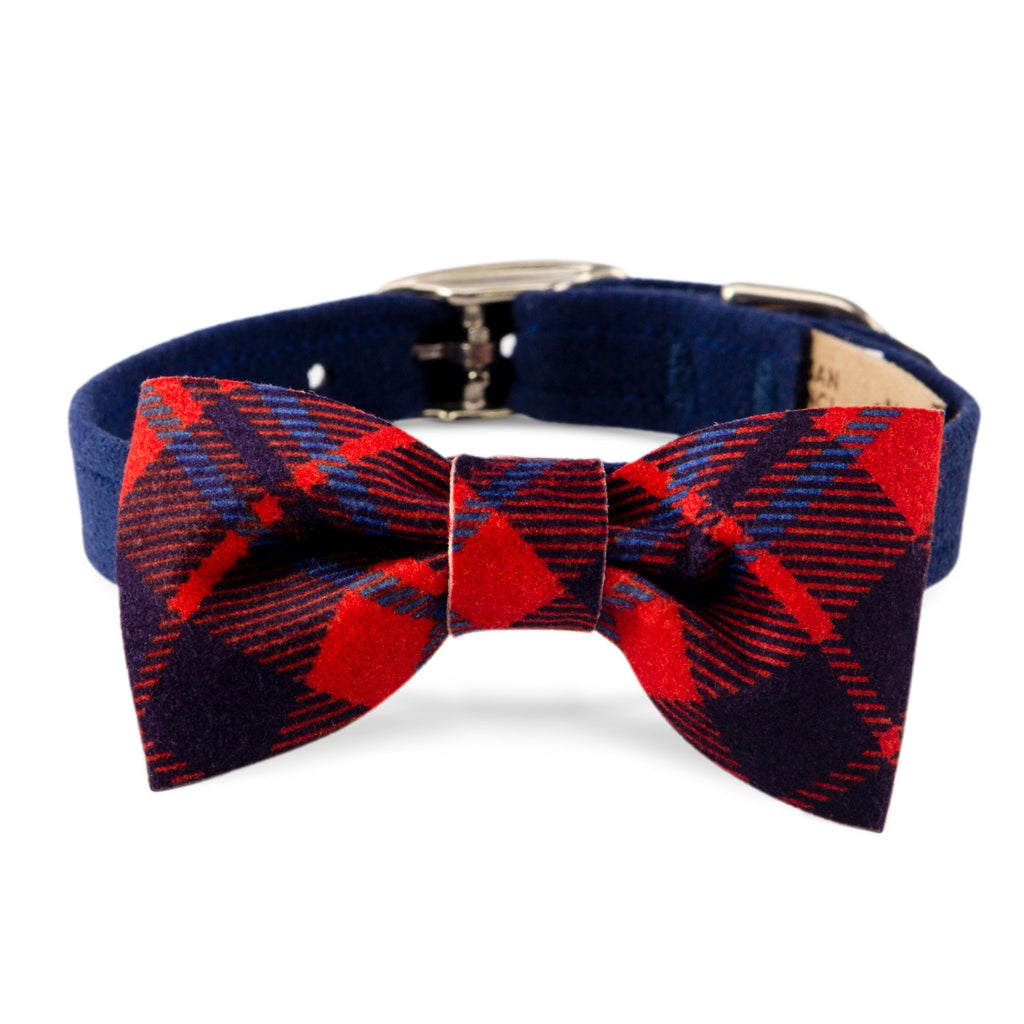 Scotty Bow Tie Collar Chestnut Plaid