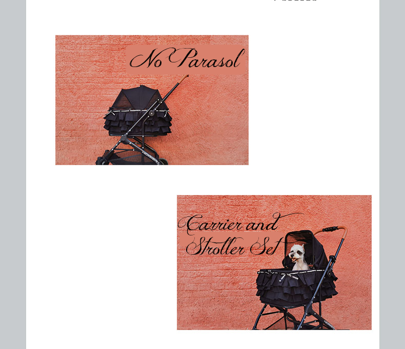 Teacup's Parasol Stroller / Carrier - Black