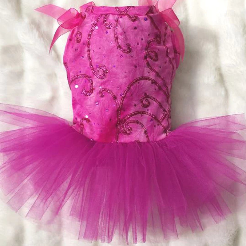 Hot Pink Glitter Tutu Dress