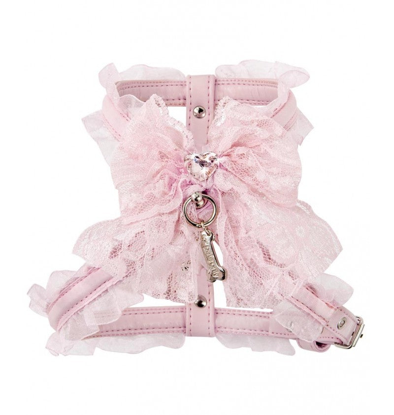 Puppy Pink Glitzerati Bow Step In Harness