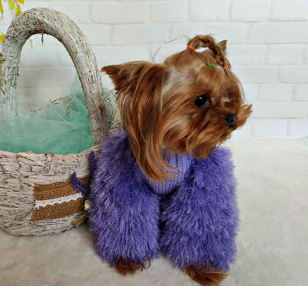 Elegance in Fluff Doggie Sweater
