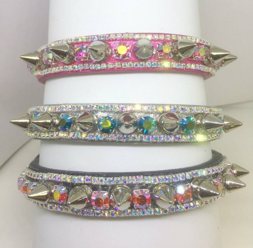 Angelic Aurora Diamond Spike Collar