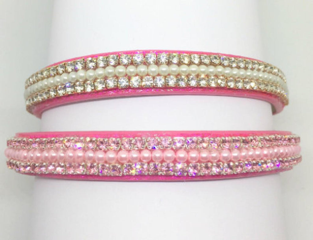 Pink Crystal Topaz Diamonte Collar
