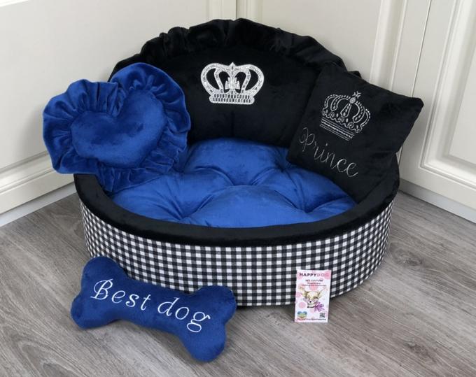 Personalized Luxury Dog Bed Teacup's Paw Couture