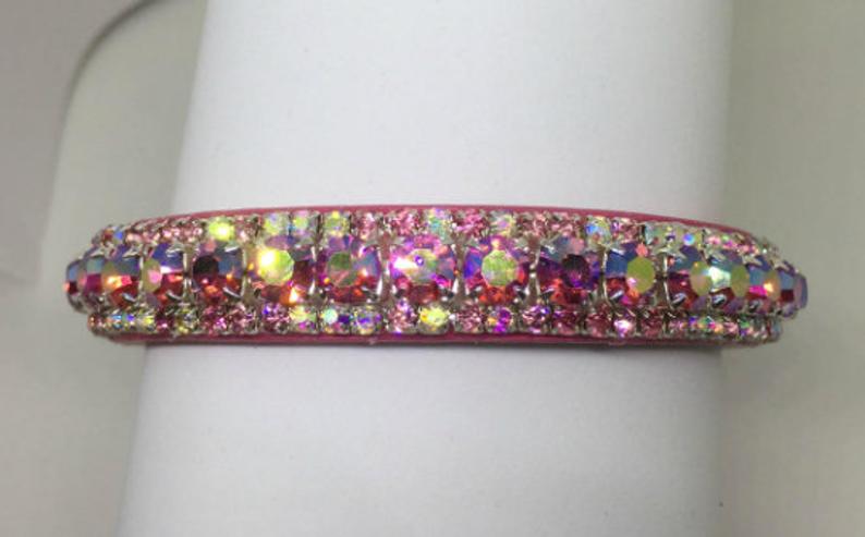 Pink Aurora Rainbow Crystal Collar