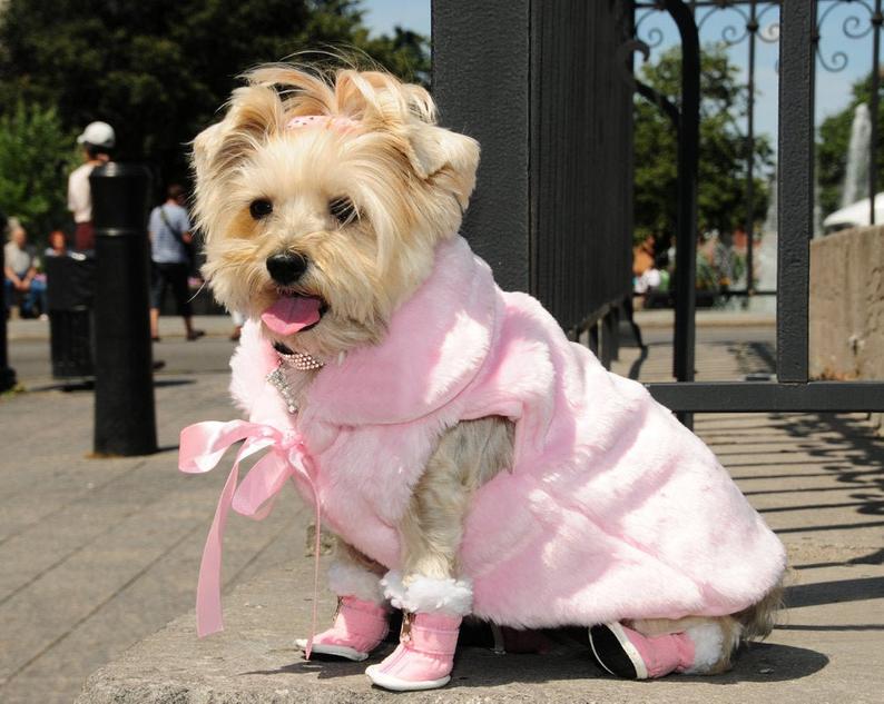 Fun Fur Sleeveless Pink Coat