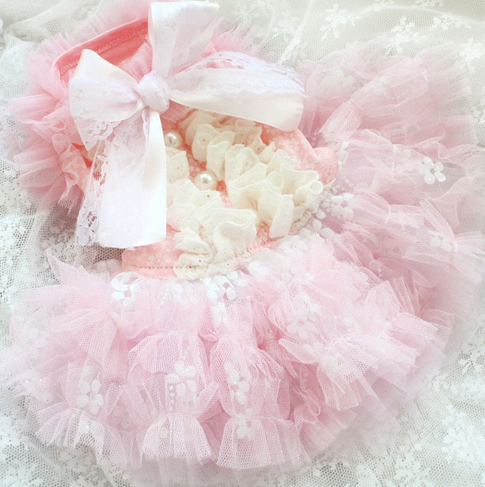 Cotton Candy Fluffles Dress | Teacup's Paw Couture